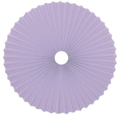 Rosette plisse til loft lilla Ø40 med ledning